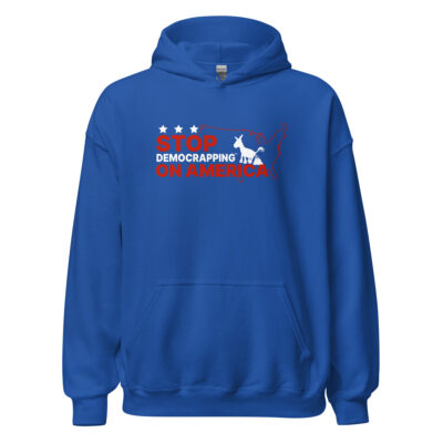 Stop Democrapping On America Unisex Heavy Blend Hoodie Royal