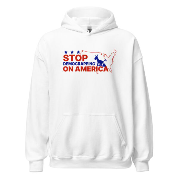 Stop Democrapping On America Unisex Heavy Blend Hoodie White